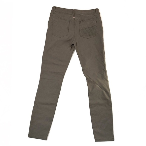 PrAna Hybrid Brenna Moto Style Pant Gravel Gray Olive Green Size 10 - Picture 12 of 12